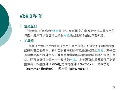 vb6.0ppt的简单介绍